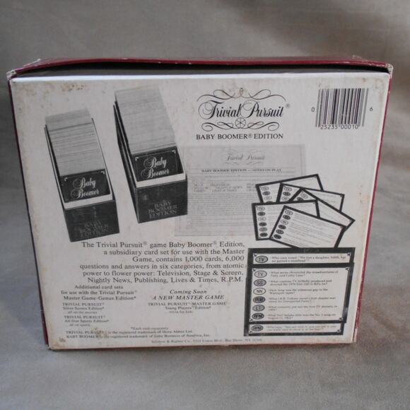 Vintage 1983 Trivial Pursuit Baby Boomer Edition Subsidiary Card Set No 10 - Picture 8 of 11